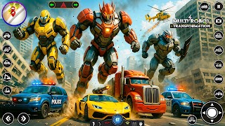 برنامه‌نما Robot Transform Car Games 3D عکس از صفحه