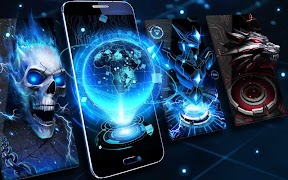 Tierra de la tecnología 3D Tema captura de pantalla 4