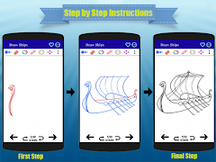 برنامه‌نما How to Draw Ship Step by Step عکس از صفحه