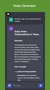 برنامه‌نما AI Notes Generator عکس از صفحه