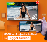 Projector - HD Video Mirroring poster