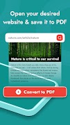 Convert Web Pages To PDF screenshot 1