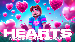 Hearts Mods for Minecraft Poster