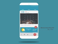 Material Flat KLWP imagem de tela 1