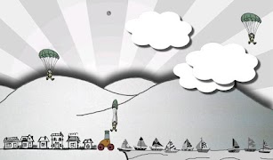 Doodle Parachute Attack capture d'écran 3