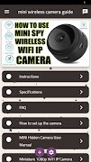 Mini Wireless Camera Guide plakat