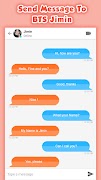 BTS Jimin Fake Chat Simulator اسکرین شاٹ 4