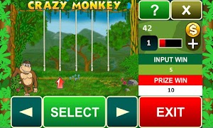 Crazy Monkey slot machine screenshot 2