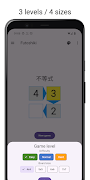 Futoshiki Puzzle Logika syot layar 2