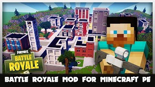 Battle Royale Map Minecraft PE 포스터