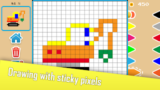 برنامه‌نما Sticky Pixels - Coloring Book عکس از صفحه