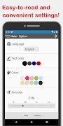 برنامه‌نما "Note - standard" This note is a standard note! عکس از صفحه