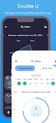 Double U Workout Tracker & Log الملصق