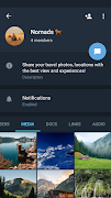 برنامه‌نما Telegram X عکس از صفحه