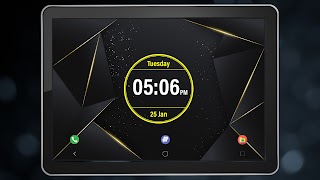 Digital Clock Lock Screen Pro اسکرین شاٹ 5