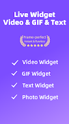 پوستر Live Widget: Video, GIF & Text