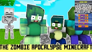 برنامه‌نما Zombie Apocalypse Minecraft PE عکس از صفحه