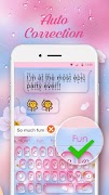 برنامه‌نما Pink Drops RainbowKey Theme عکس از صفحه