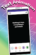 برنامه‌نما Text Animation Video Maker عکس از صفحه