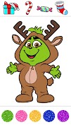 Christmas Coloring Book الملصق