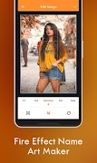 Fire Text Name Art 3D - Fire Photo Frames 截圖 2