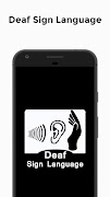Deaf Sign Language plakat