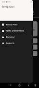 برنامه‌نما Temp Mail عکس از صفحه