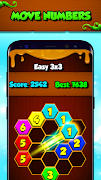 برنامه‌نما Hexa Numbers: Merge Puzzle عکس از صفحه