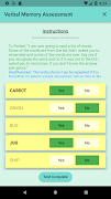Verbal Memory Assessment screenshot 3