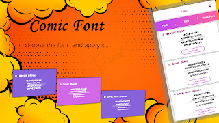 Comic Font Free Style captura de pantalla 1