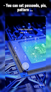برنامه‌نما High Tech Digital Lock Screen عکس از صفحه