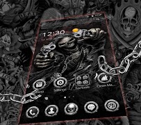 برنامه‌نما Hell Devil Death Skull Theme عکس از صفحه