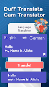 Duff Translate :Cam Translator syot layar 1