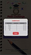 Math Calculation Challenge captura de pantalla 4