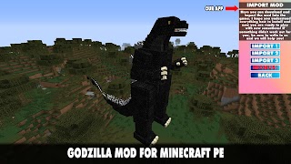Godzilla Mod for Minecraft PE Cartaz