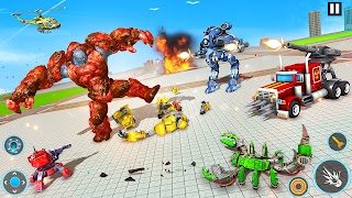 Snake Robot Game - Stone Robot screenshot 2