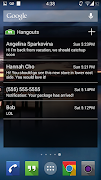 برنامه‌نما Hangouts Widget عکس از صفحه