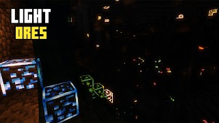 Light Ores Minecraft Mod ポスター