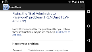 برنامه‌نما RouterCheck عکس از صفحه
