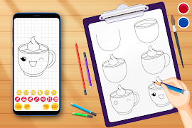 Learn to Draw Food & Drinks स्क्रीनशॉट 2