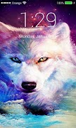 Wolf Lock screen Passcode Neon Screenshot 5