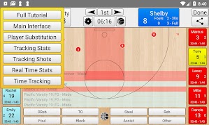 1 Schermata Basketball Stat Tracker Live