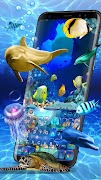 3D Live Fish Keyboard Theme poster