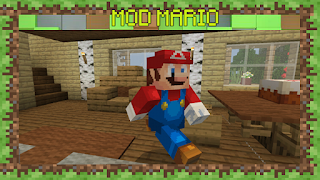 Mod super mario Minecraft Un-official plakat
