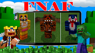 FNAF Freddy Home mod Minecraft plakat