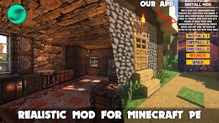 برنامه‌نما Realistic RTX in Minecraft PE عکس از صفحه
