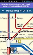 Malaysia Map for LRT & Train Cartaz