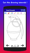 Cómo dibujar armas paso a paso captura de pantalla 5