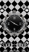 Silver Crown Clock Widget ảnh chụp màn hình 1