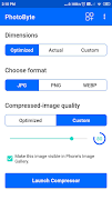 PhotoByte: Image Compressor اسکرین شاٹ 1